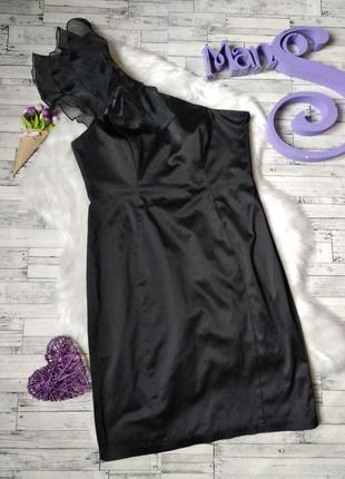 Нарядное платье debenhams женское черное с одним плечом1 фото
