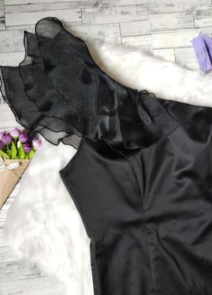 Нарядное платье debenhams женское черное с одним плечом2 фото