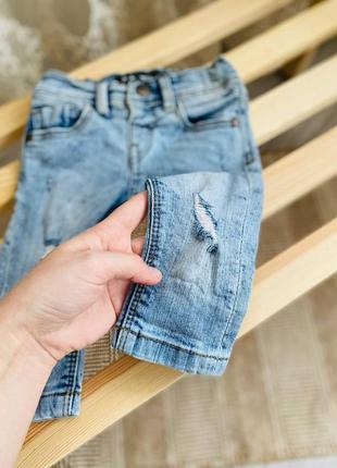 Джинси, стильні джинсики на 3-6 місяців2 фото
