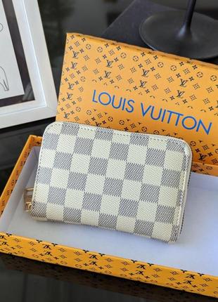 Женский кошелек мини louis vuitton белый луи виттон