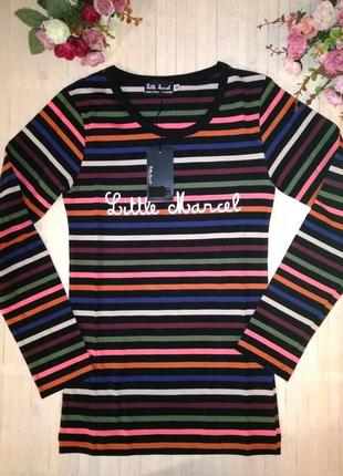 Яскрава якісна футболка з довгим рукавом little marcel франція xs