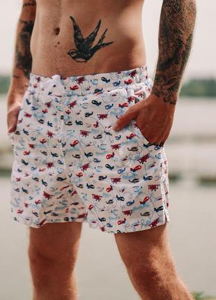 Плавки asos, плавательные шорты с крутым принтом🔥1 фото