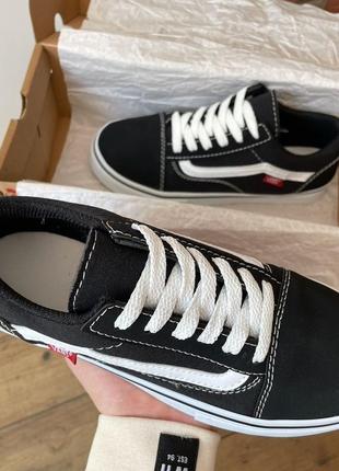 Кеди vans old skool black/white 27 фото