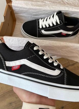 Кеди vans old skool black/white 24 фото