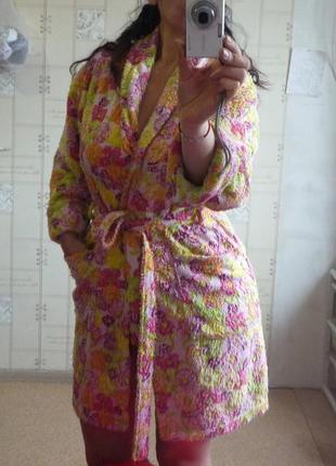 Vs virginia secret exclusive эксклюзивной коллекции халат махровый плюшевый кимоно банный4 фото
