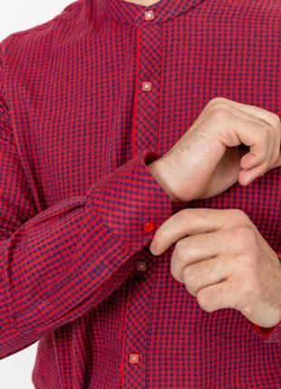 Сорочка чоловіча в клітинку байкова, колір червоно-синій, 214r99-34-0225 фото