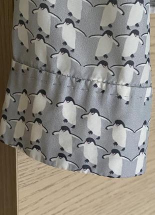 Блуза шёлковая блейзер с принятом пингвинчики marc cain размер s2 фото