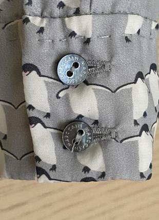 Блуза шёлковая блейзер с принятом пингвинчики marc cain размер s3 фото