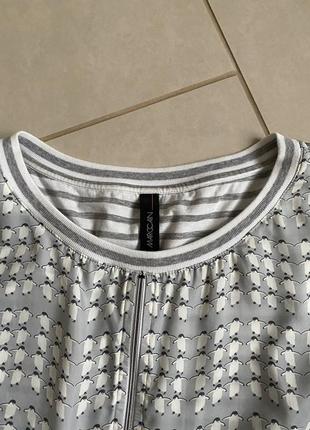 Блуза шёлковая блейзер с принятом пингвинчики marc cain размер s7 фото