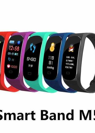 Фитнес браслет m5 band smart watch bluetooth 4.2, шагомер, фитнес трекер, пульс, монитор сна gw3 фото