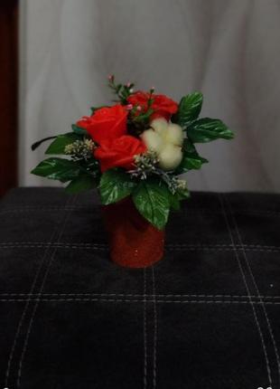 Букет из мыла, ручная работа
