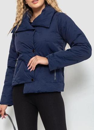 Куртка жіноча укорочена демісезонна, колір синій, 235r18283 фото