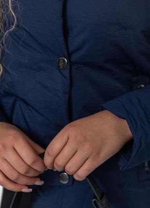 Куртка жіноча укорочена демісезонна, колір синій, 235r18285 фото