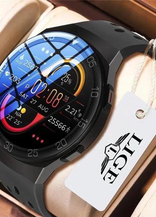 Мужские смарт часы smart watch lige black спортивные смарт-часы черные