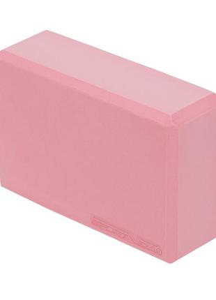 Блок для йоги sportvida eva 23 x 15 x 7.6 см sv-ez0066 pink poland