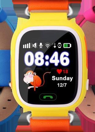 Смарт-часы детские uwatch q90 gps контроль звонки сообщения sos wi-fi gw1 фото