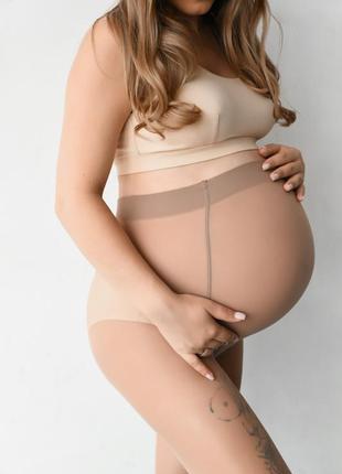 Колготки для вагітних, 40 den "мамин дім"2 фото