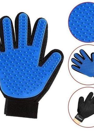 Рукавичка для вичісування шерсті true touch, тру тач, pet glove gw5 фото