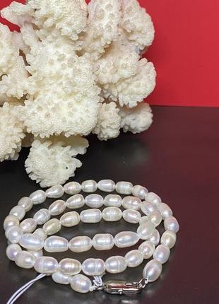 Намисто з перлів перлини натуральні намисто з перлин буси з натуральних перлин.4 фото
