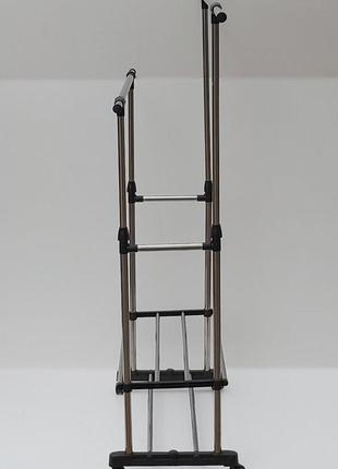 Вешалка-стойка для одежды и обуви triple stand hanger gw3 фото