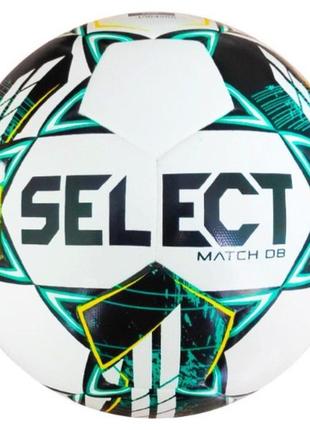 М'яч футбольний select match db fifa v23 біло-зеле