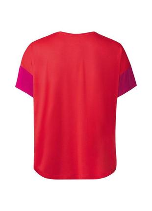 Спортивная футболка оверсайз для женщины crivit 497565 l коралловый2 фото
