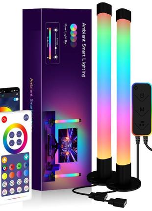 Настільна led лампа rgb 5v panel 2 single side bluetooth dual pack usb with app