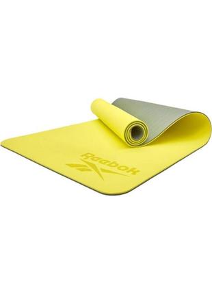 Двосторонній килимок для йоги reebok double sided yoga mat зелений уні 173 х 61 х 0,4 см