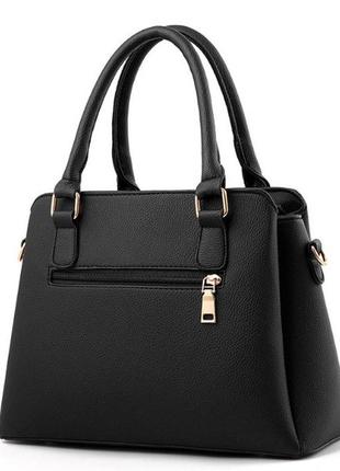 Качественная женская сумка с брелком, классическая модная сумочка для девушки3 фото