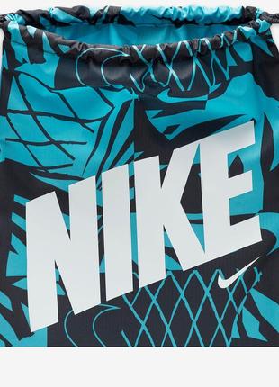 Мішок nike y nk drawstring - cat aop 1 чорний. синій, білий діт 43 х 36 см3 фото