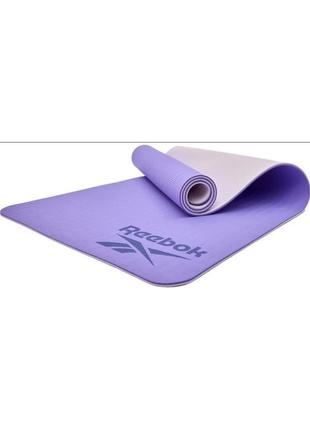 Двосторонній килимок для йоги reebok double sided yoga mat1 фото