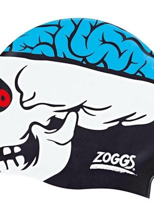 Шапочка для плавання дитяча zoggs character silicone cap череп