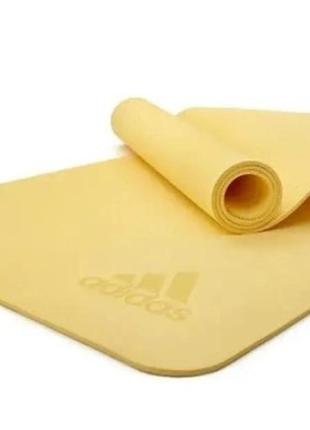 Килимок для йоги adidas premium yoga mat жовтий уні 176 х 61 х 0,5 см