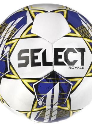 М'яч футбольний select royale fifa v23 білий, фіол