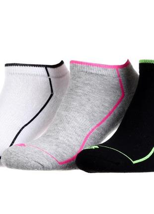 Шкарпетки lotto 3-pack чорний, рожевий, білий жін 36-41