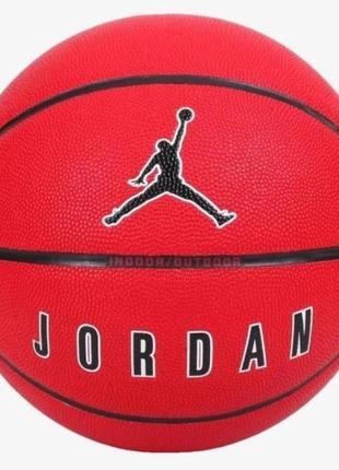 М'яч баскетбольний nike jordan ultimate 2.0 8p deflated university red/black/white/black size 7