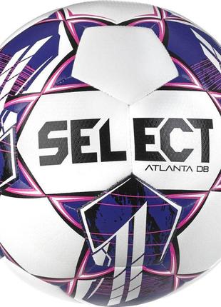 М'яч футбольний select atlanta db v23 біло-фіолето