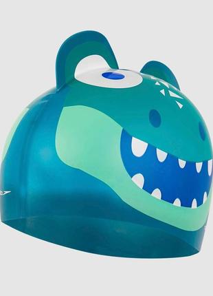 Шапка для плавання speedo croc prt character cap iu зелений діт osfm