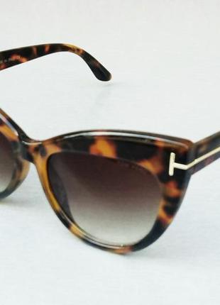 Tom ford жіночі сонцезахисні окуляри коричневі тигрові2 фото