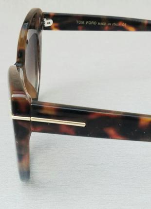 Tom ford жіночі сонцезахисні окуляри коричневі тигрові4 фото