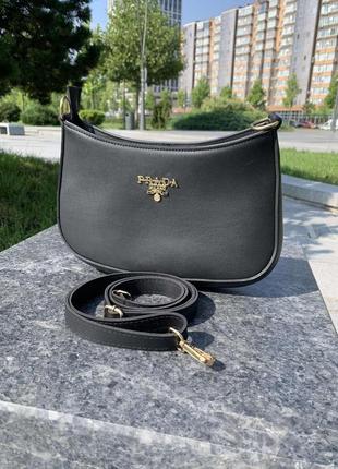 Женская маленькая модная сумочка прада, стильная качественная мини сумка prada1 фото