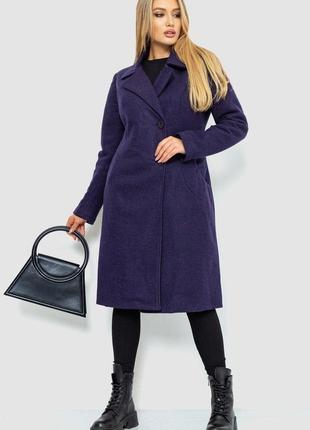 Пальто жіноче, колір темно-фіолетовий, 186r2902 фото