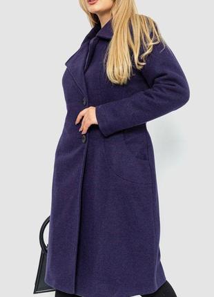 Пальто жіноче, колір темно-фіолетовий, 186r2903 фото