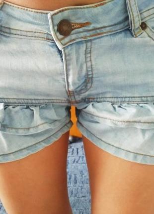 Шорты-юбка c&a джинсовые2 фото