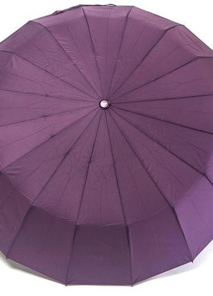 Зонт однотонный на 16 спиц фиолетовый1 фото