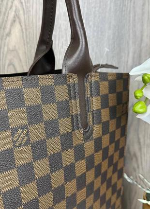 Велика жіноча сумочка louis vuitton, якісна сумка в клітинку для дівчини луї вітон3 фото