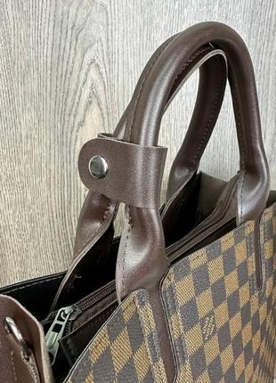 Большая женская сумочка louis vuitton, качественная сумка в клеточку для девушки луи витон5 фото