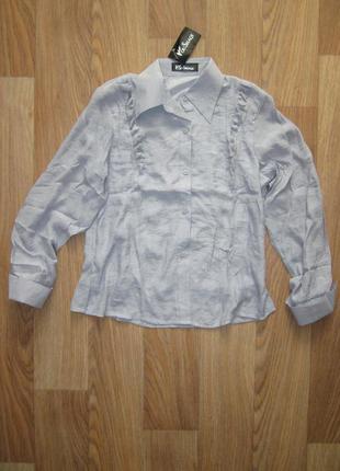 Блуза - рубашка женская серая4 фото