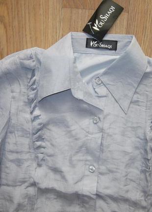 Блуза - рубашка женская серая5 фото