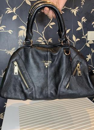 ⚜️❤️ prada milano, натур кожа , сумка ідеал